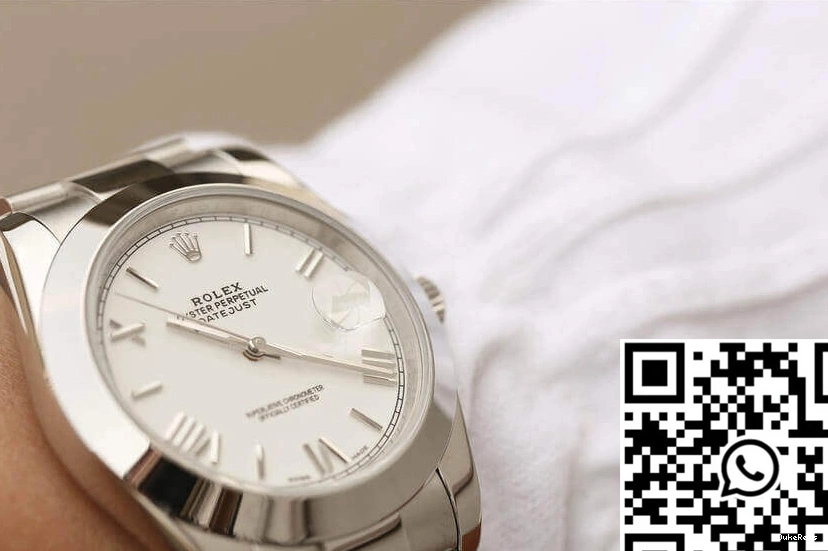Dial Datejust Factory Rolex White 41MM EW 0926